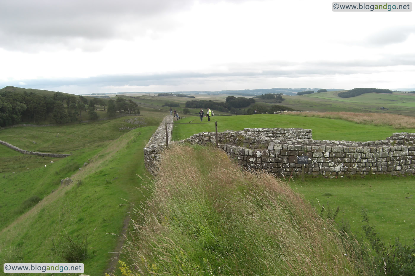 Hadrian's Wall Path - Housesteads Fort from the west